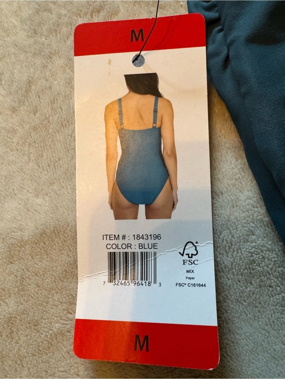 DKNY Women’s One-Piece Teal Starburst Swimsuit Size M Medium NWT